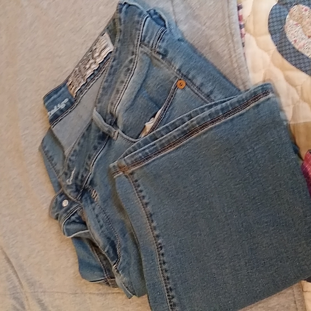 Rocks and Indigo Jeans
